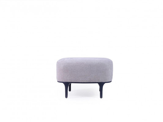 Designer Modern Grey Hocker Wunnzëmmer Polster Textil Polstermöbel