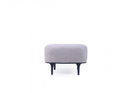 Designer Modern Grey Hocker Wunnzëmmer Polster Textil Polstermöbel