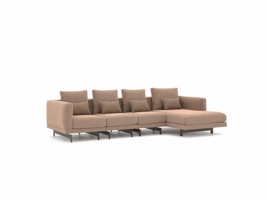 Beige Polstermeubel Luxus Eck Garnitur Ecksofa L-Form Designer Ariichtung