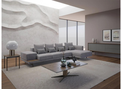 Ecksofa L-Form Gro Wohnzimmer Designer Polstermöbel Eck Miwwel Neit