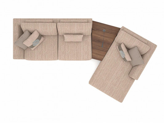 Designer beige Sofaen L-Form Polstermöbel Ecksofa Neie Luxus Sesselen Wunnzëmmer