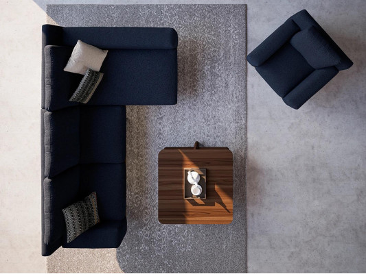 Modern Blo Designer Wunnzëmmer Ariichtung Polstersofa Luxus Polster Textil