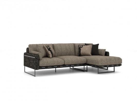 Designer Ariichtung Polsterméiwel Ecksofa L-Form Wunnzëmmer Sofa Couch