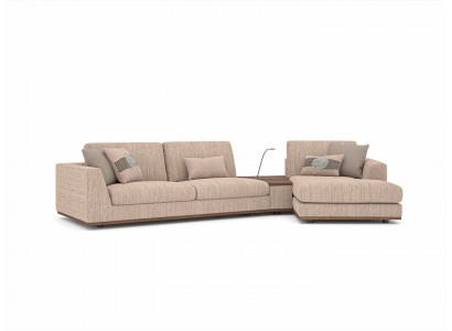 Designer Eckcanapé L-Form Luxus Sofa Canapé Wunnzëmmer Textil Gepolstert Miwwelen