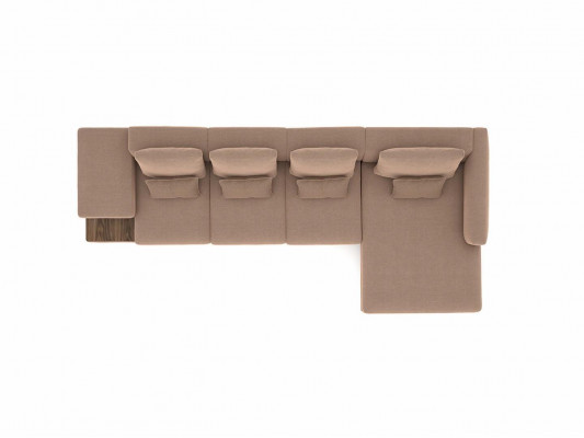 Luusus Crème Eckcanapé L-Form Polstermöbel Wunnzëmmer Designer Ariichtung