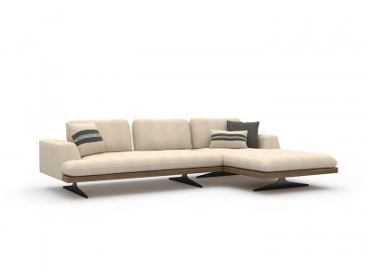 Wäiss Luxus Eck-Sofa L-Form Stuff Modern Sofa Relax Designer Ariichtung
