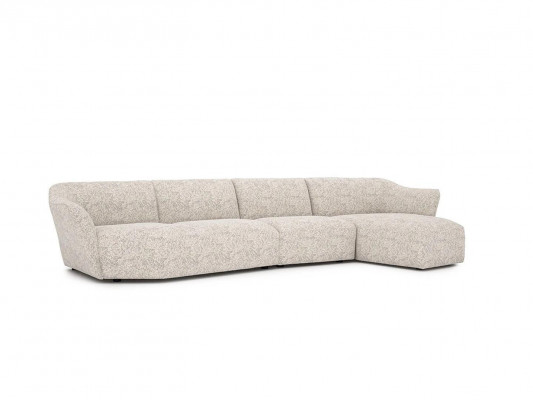 Modern Ecksofa L-Form Wäiss Polstermöbel Wunnzëmmer Nei Ariichtung