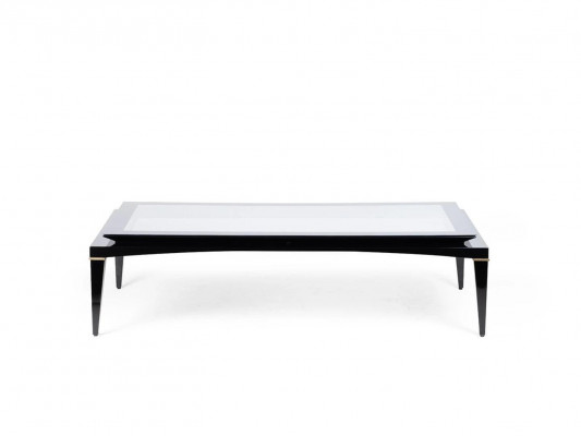 Schwaarze Couchtisch Wunnzëmmer Luxus Design Miwwelen Kaffisdësch Dësch Nei