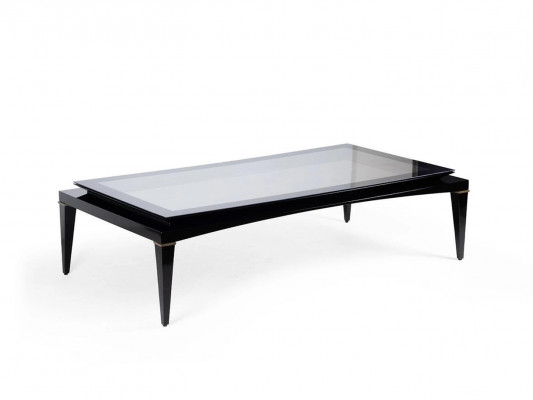 Schwaarze Couchtisch Wunnzëmmer Luxus Design Miwwelen Kaffisdësch Dësch Nei