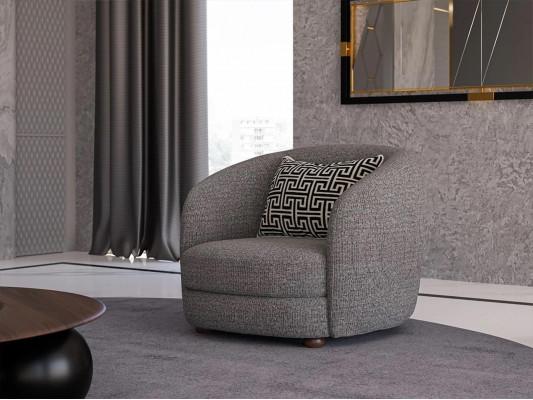 Groen Designer-Fauteuil Sëtzmiwwelen Polsterméiwwel Wunnzëmmer Neiaart Sëtz Ariichtung