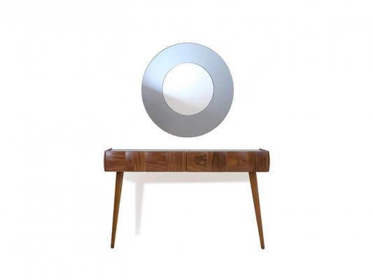 Konsolendësch mat Spigel Modern Wunnzëmmer Luxus Miwwel Set Konsole
