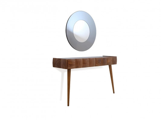 Konsolendësch mat Spigel Modern Wunnzëmmer Luxus Miwwel Set Konsole