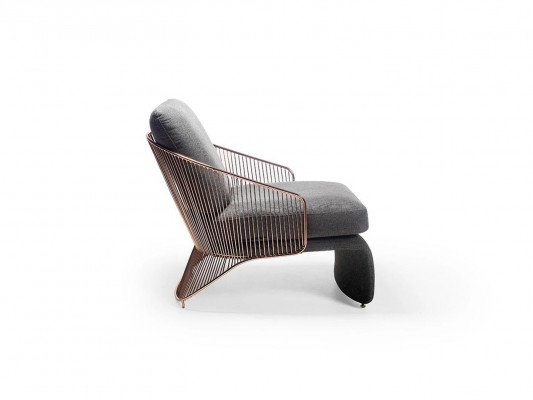 Wunnzëmmer Luxus Fotell Designer Ariichtung Polster Miwwel Polsterfotell