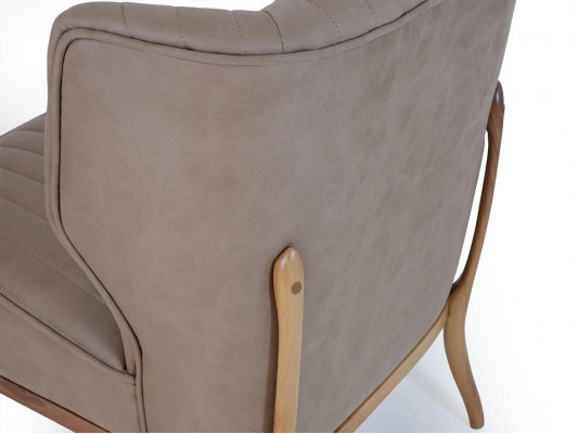 Grau Fauteuil Designer Sëtz Canapé Modern Wunnzëmmer Polstermöbel Nei