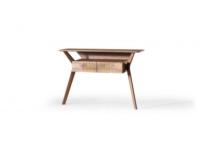 Wunnzëmmer Luxus Konsolendësch Braun Holz Dësch Modernen Design Konsole