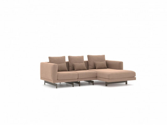 Designer Miwwelen Beige Eck Garnitur Polstermöbel Wunnzëmmer Sofa Canapé