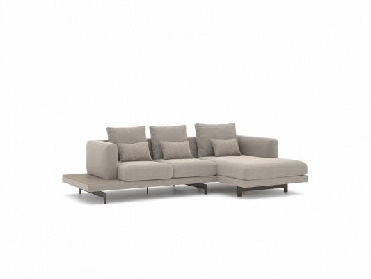 Designer Gro Sofa Couch L-Form Modern Ecksofa Polstermoossel Wunnzëmmer