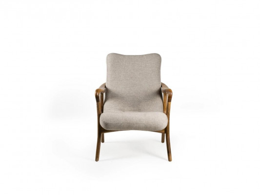 Wunnzëmmer Fauteuil Canapé Sëtz Modern Holz Design Textil Polsterfauteuil Nei
