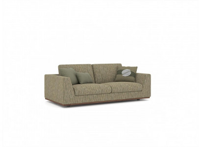 Zweesëtzeger Sofa Canapé Modern Gréng Textil Polstersmöbel Stuff Nei