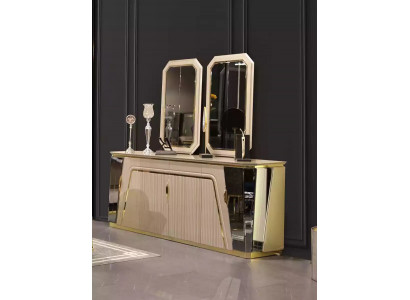 Luxus Buffet Iesszëmmer Sideboard Modernen Design Kommode Spigel Nei Miwwel