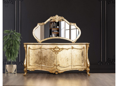 Anrichte Spigel Luxus Kommode Garnitur Miwwel Kommoden Anrichten Gold