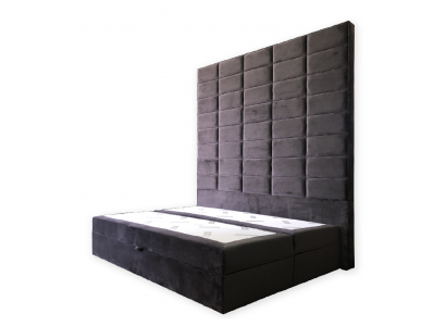 Duebelbett Polsterbett Braun 180x200 Better Luxus Design Miwwelen Wandpaneel Nei