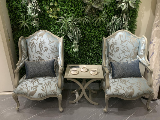 Fotell Stoffer Eenzelsëtz Miwwelen Relax Sëtz Design Canapé Textil Wunnzëmmer Fauteuil