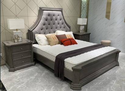 Schlofkummer Eebett Design Duebelbett Chesterfield Bett Polster Better Miwwelen