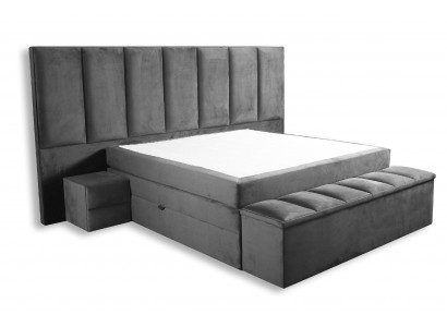 Boxspring Hotel Matratz Schlofzëmmer Textil Design Bett Duebel Better