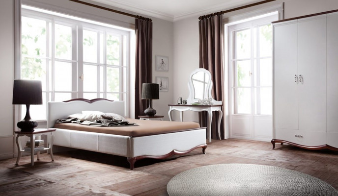 Luxus Hotel Miwwelen Ariichtung Make-up Dësch Konsoleldëscher Holz Wäiss