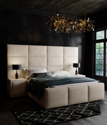 Duebelbett Bett Këssen Better Design Schlofzëmmer Miwwelen Ariichtung 180x200cm