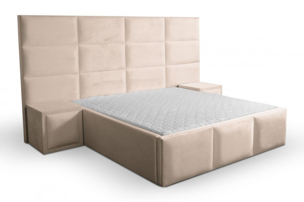 Duebelbett Bett Këssen Better Design Schlofzëmmer Miwwelen Ariichtung 180x200cm