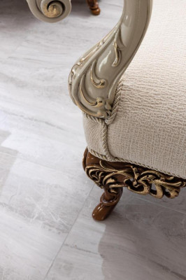 Sofagarnitur 3+1+1+1 Sëtzer Couchtisch Luxus Garnitur Sofa Fauteuil Stoff Barock