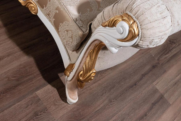 Canapé 3-Platz Stoff Dräisëtzer Canapéen Luxus Wunnzëmmer Barock Stil Couch Barock