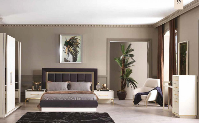 Wäiss Design Nuetsdësch Konsole Niewendëscher Schlofkummer Holz Luxus Konsolen