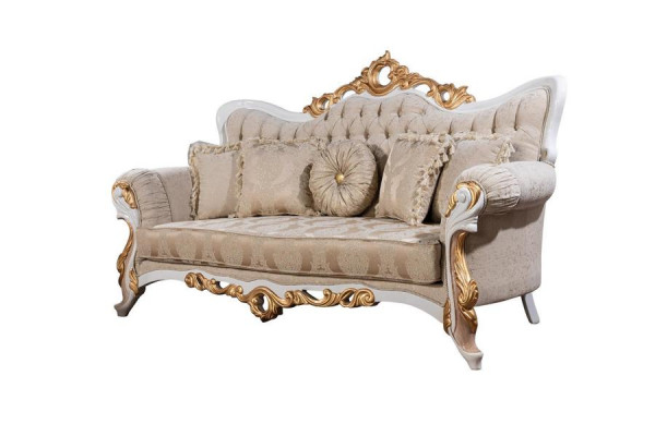Sofagarnitur 3+1 Sëtzer Set Design Canapéen Polster Couchen Lieder Relax Klassiker