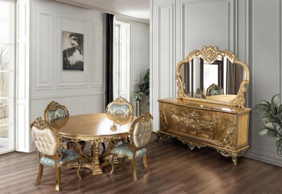 Set Commode Spigel Garnitur Kommoden Holz Grupp Sideboard Miwwelen Barock