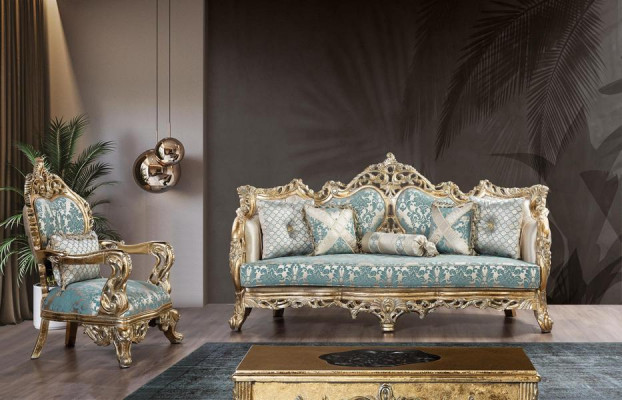 Canapé 3 Plazen Designer Canapé Luxus Polster Canapéen Couchë Stoff Textil Nei