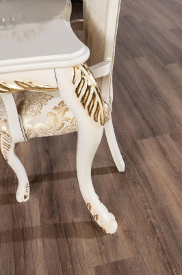 Stull ouni Armleeën Holz Stullen Luxus Stoff Design Stull Lehnstull Nei Polster