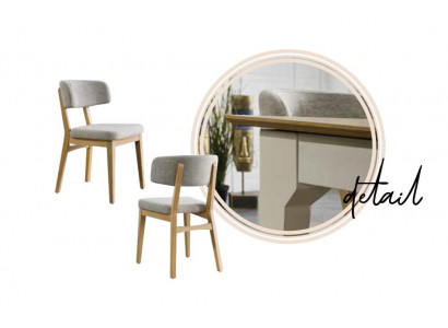 Stull Iesszëmmer Fauteuil Still Holz Beige Eensëtzer Modern Lehnstull