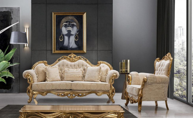 Sëtzkombinatioun 3311 Sëtz Set Design Sofa Polster Couchen Couch Klassiker Luxus