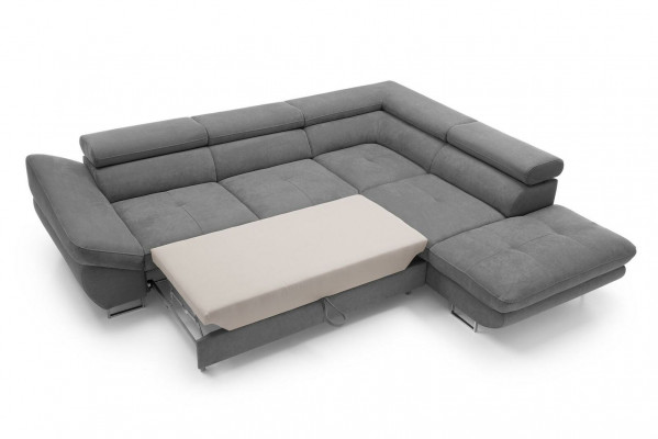 Eckcouch Sets L-Form Sofa mëll Ofpolsterung Wunndéngscht Miwwelen Textil Giel Nei