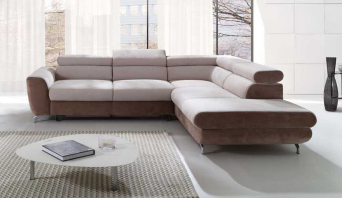 Ecksofa Wunnlandschaft Sofa mat Schlofffunktion Ecksofa Couch Ecke Polsters Garnitur