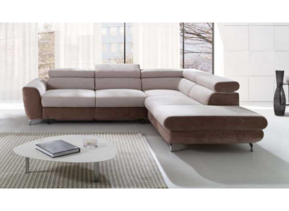 Ecksofa Wunnlandschaft Sofa mat Schlofffunktion Ecksofa Couch Ecke Polsters Garnitur