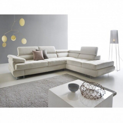 Multifunktionell Garnitur Textil-Sofa Ecksofa Sëtz Wunnzëmmer Ecke Couch