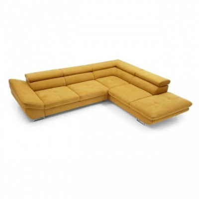Funktiounscouch Garnitur Schlofzofa Sofa Polster Wunnzëmmer Ecksofa Textil