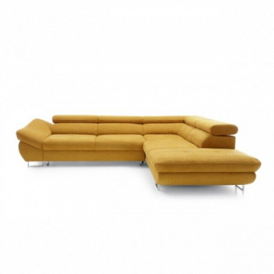 Funktiounscouch Garnitur Schlofzofa Sofa Polster Wunnzëmmer Ecksofa Textil