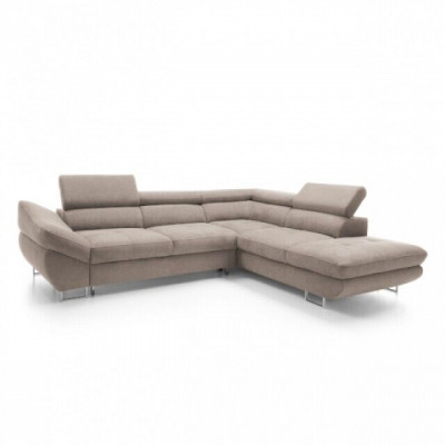 Funktiounscouch Garnitur Schlofzofa Sofa Polster Wunnzëmmer Ecksofa Textil