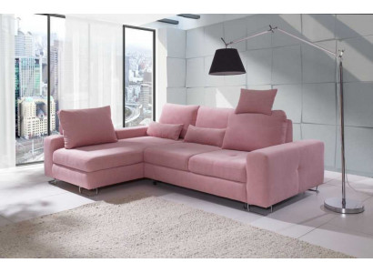 Ecksofa Wunnlandschaft Polster mat Schloffunktion Sofa Ecksofa Canapé Eck Garnitur