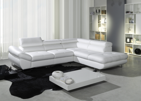 Eckcouch Eck Wahl Lieder Stoff Polster Textil Bett+Kuerf Couch Sofa Eck Garnitur